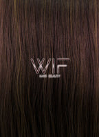 24" Straight Mixed Brown Lace Front Synthetic Wig LF021