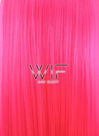 24" Straight Hot Pink Lace Front Synthetic Wig LF038