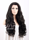 26" Long Curly Natural Black Heat OK Lace Front Wig LF071 Kim Kardashian Inspired