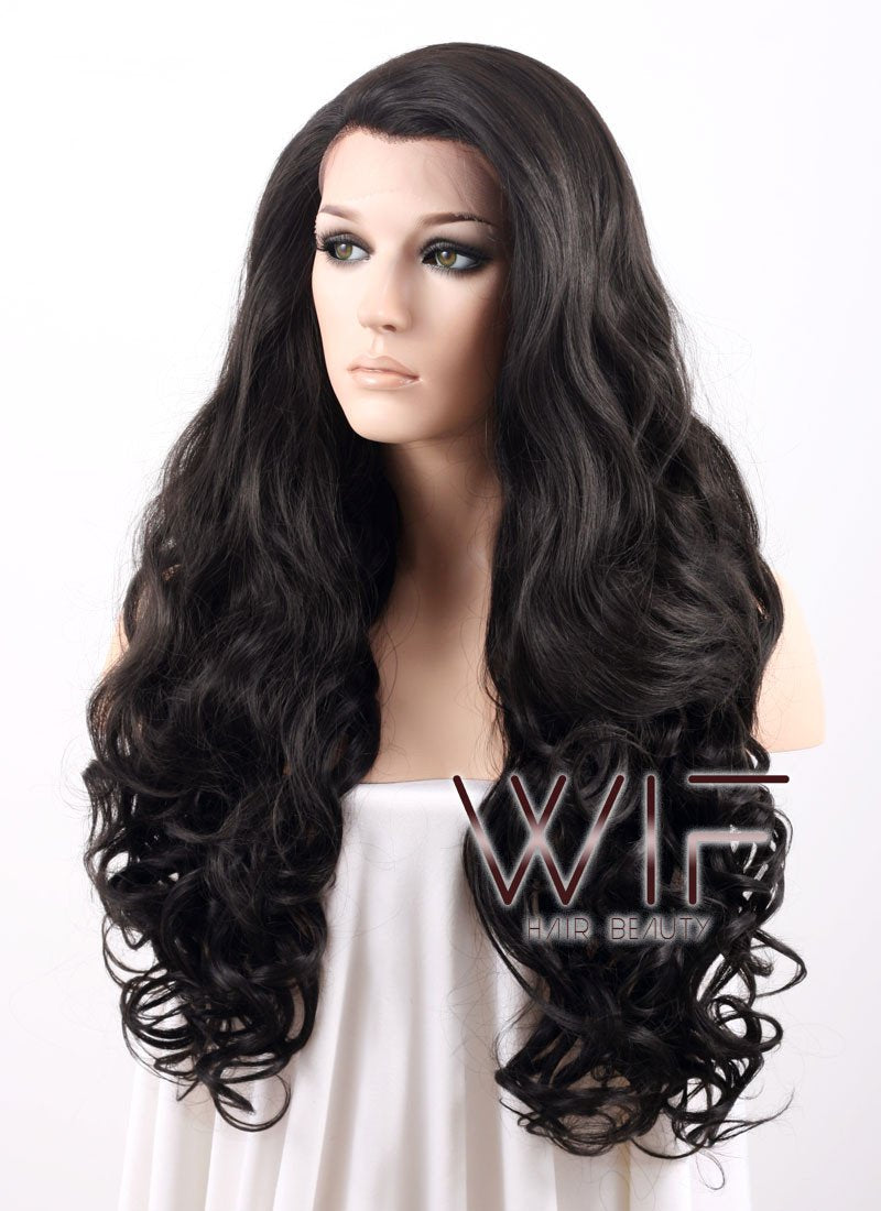 Natural Black Heat Resistant Lace Front Wig Kylie Jenner Inspired LF071
