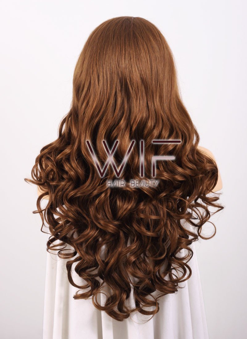 26" Wavy Brown Lace Front Synthetic Wig LF075