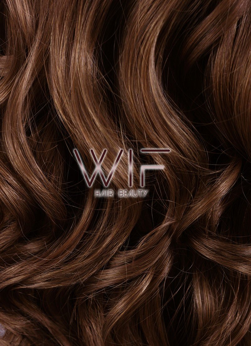 26" Wavy Brown Lace Front Synthetic Wig LF075