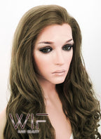 26" Wavy Ash Brown Lace Front Synthetic Wig LF076