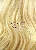 24" Wavy Light Golden Blonde Lace Front Synthetic Wig LF115