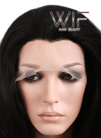 Long Wavy 26" Jet Black Lace Front Synthetic Fashion Wig