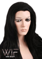 Long Wavy 26" Jet Black Lace Front Synthetic Fashion Wig