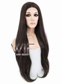 28" Straight Darker Brown Lace Front Synthetic Wig LF150E