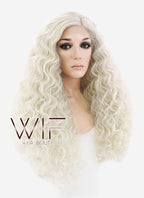 26" Long Spiral Light Blonde Made-To-Order Lace Front Synthetic Hair Wig LF1540B