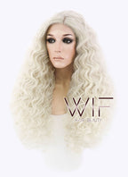 26" Long Spiral Light Blonde Made-To-Order Lace Front Synthetic Hair Wig LF1540B