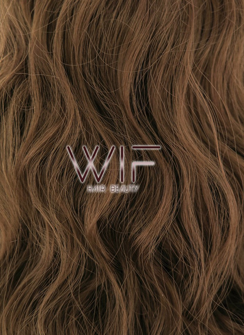 26" Spiral Curly Brown Lace Front Synthetic Wig LF1540C