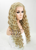 Beyoncé Knowles Inspired 26" Long Spiral Golden Blonde Mixed Brown Lace Front Wig LF179