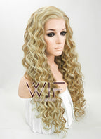 Beyoncé Knowles Inspired 26" Long Spiral Golden Blonde Mixed Brown Lace Front Wig LF179