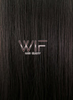 30" Straight Natural Black Lace Front Synthetic Wig LF191