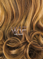 16" Wavy Golden Brown Lace Front Synthetic Wig LF193