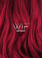 28" Long Curly Red Braided Lace Front Synthetic Hair Wig LF2000
