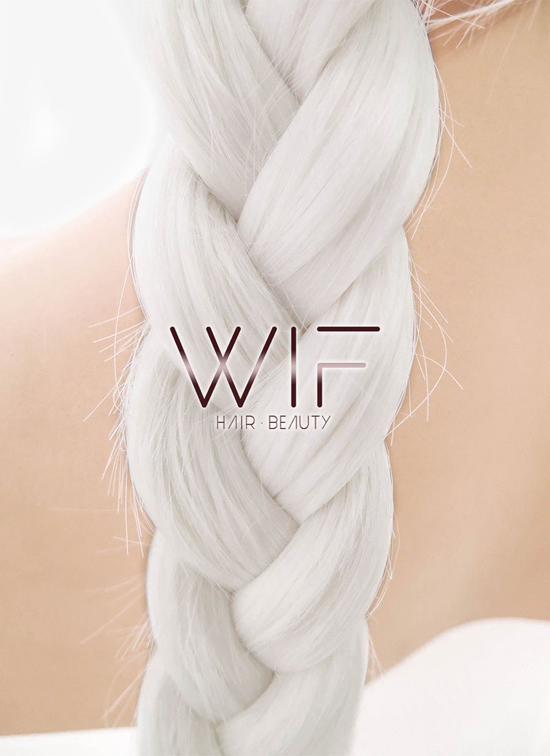 24" White French Braid Lace Front Synthetic Wig LF2014