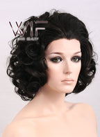 10" Wavy Dark Brown Lace Front Synthetic Wig LF247