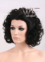10" Wavy Dark Brown Lace Front Synthetic Wig LF247
