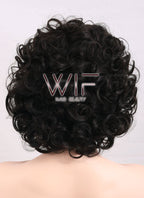 10" Wavy Dark Brown Lace Front Synthetic Wig LF247