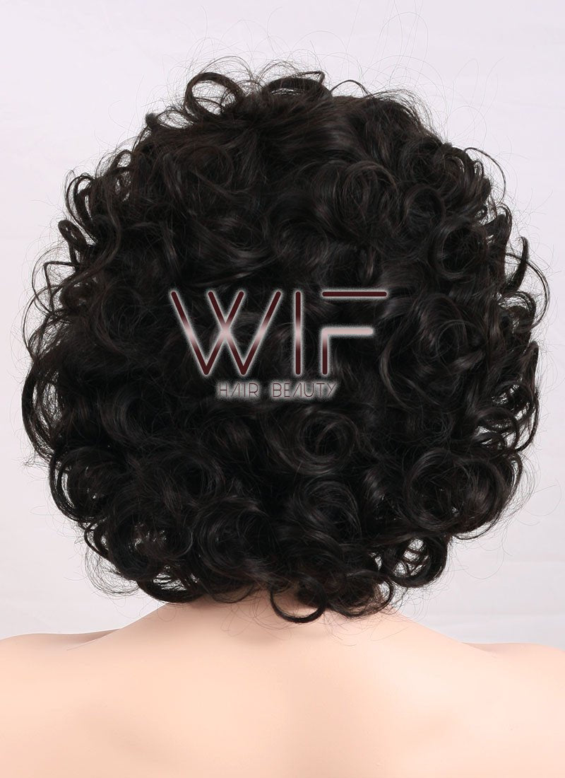 10" Wavy Dark Brown Lace Front Synthetic Wig LF247