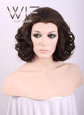 10" Wavy Mixed Dark Brown Lace Front Synthetic Wig LF248