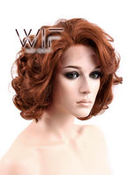 10" Wavy Reddish Brown Lace Front Synthetic Wig LF253