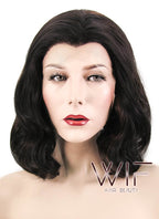 11" Wavy Mixed Brown Lace Front Synthetic Wig LF305