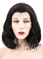 11" Wavy Mixed Brown Lace Front Synthetic Wig LF305