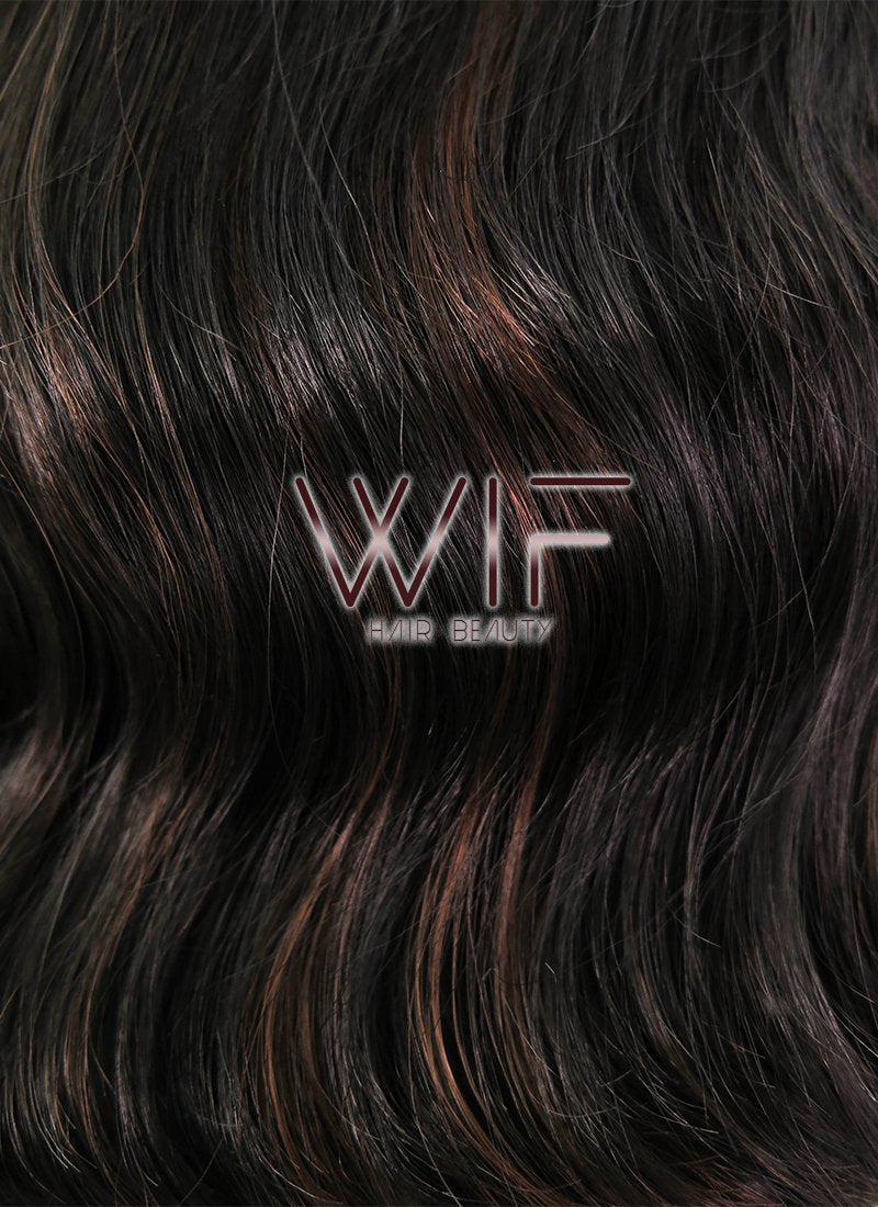 11" Wavy Mixed Brown Lace Front Synthetic Wig LF305