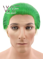 9" Short Straight Green Styled Joker Lace Front Synthetic Hair Wig LF315S