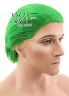 9" Short Straight Green Styled Joker Lace Front Synthetic Hair Wig LF315S