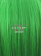 9" Short Straight Green Styled Joker Lace Front Synthetic Hair Wig LF315S