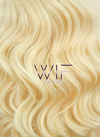 11" Wavy Golden Blonde Lace Front Synthetic Wig LF320