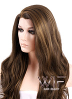 26" Wavy Mixed Brown Lace Front Synthetic Wig LF321
