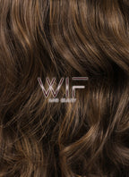 26" Wavy Mixed Brown Lace Front Synthetic Wig LF321