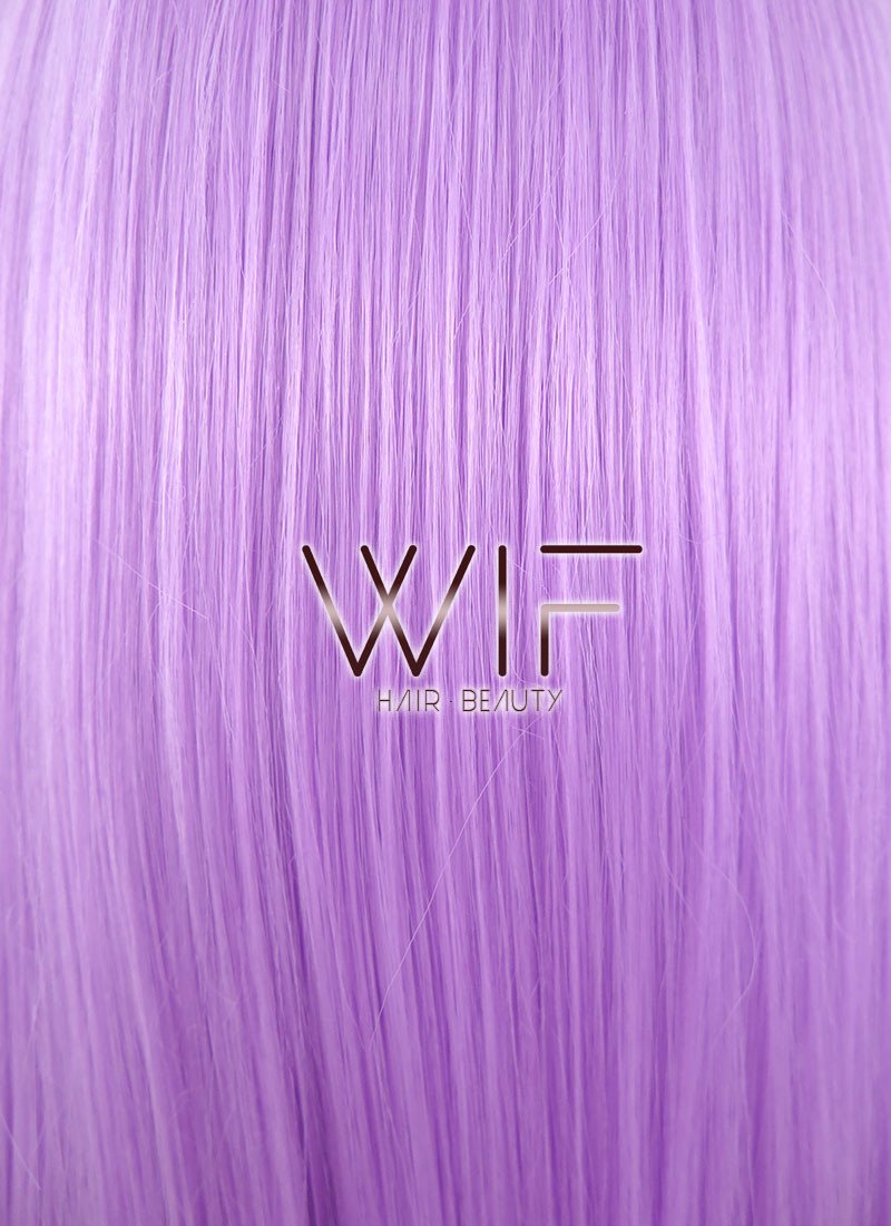 24" Straight Light Purple Lace Front Synthetic Wig LF322