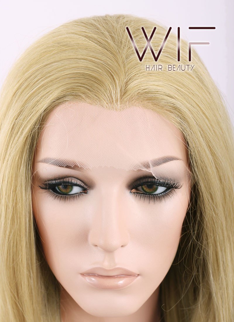 26" Wavy Blonde Lace Front Synthetic Wig LF323