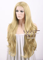 26" Wavy Blonde Lace Front Synthetic Wig LF323