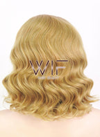 11" Short Curly Light Brown Lace Front Synthetic Hair Wig LF326