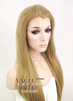 24" Straight Medium Blonde Lace Front Synthetic Wig LF331