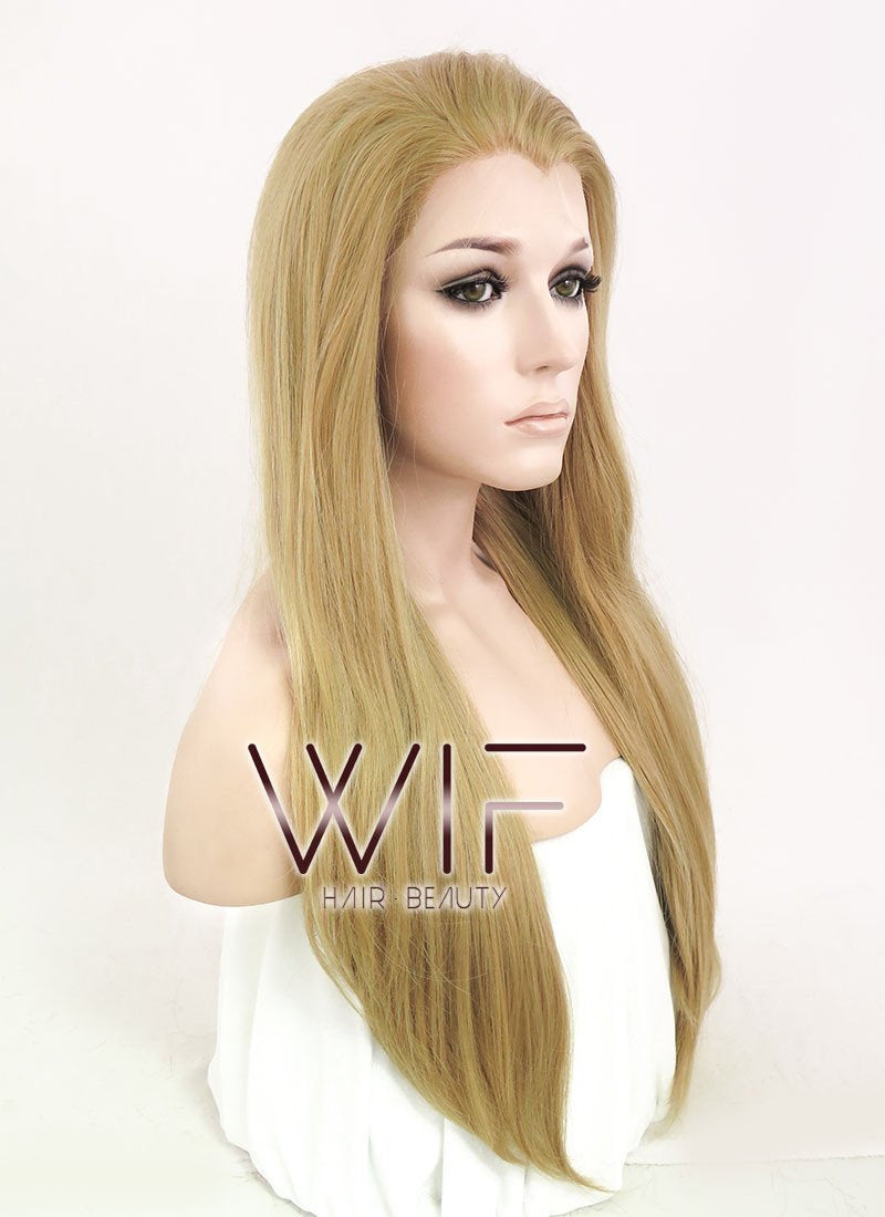 24" Straight Medium Blonde Lace Front Synthetic Wig LF331