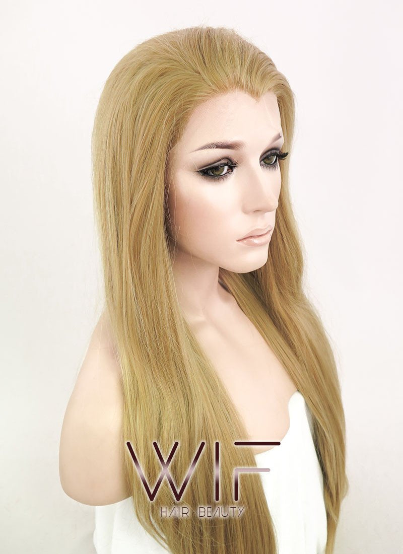 24" Straight Medium Blonde Lace Front Synthetic Wig LF331