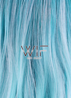 24" Wavy Two Tone Blue Lace Front Synthetic Wig LF340