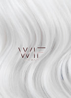 24" Wavy White Lace Front Synthetic Wig LF389