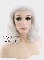 11" Wavy White Lace Front Synthetic Wig LF405