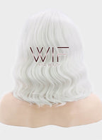 11" Wavy White Lace Front Synthetic Wig LF405