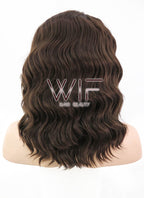 14" Medium Brown Lace Front Synthetic Hair Wig LF407