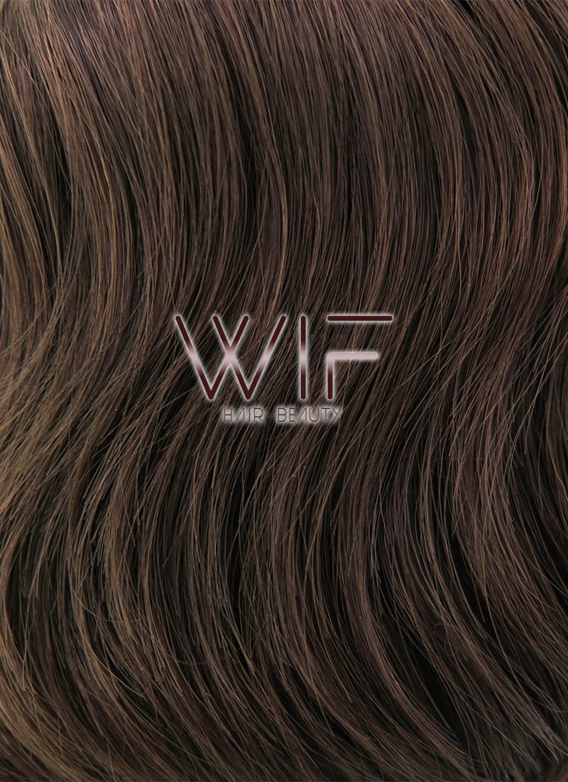 14" Medium Brown Lace Front Synthetic Hair Wig LF407