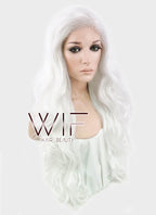 28" Wavy White Lace Front Synthetic Wig LF641B