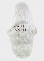 28" Wavy White Lace Front Synthetic Wig LF641B